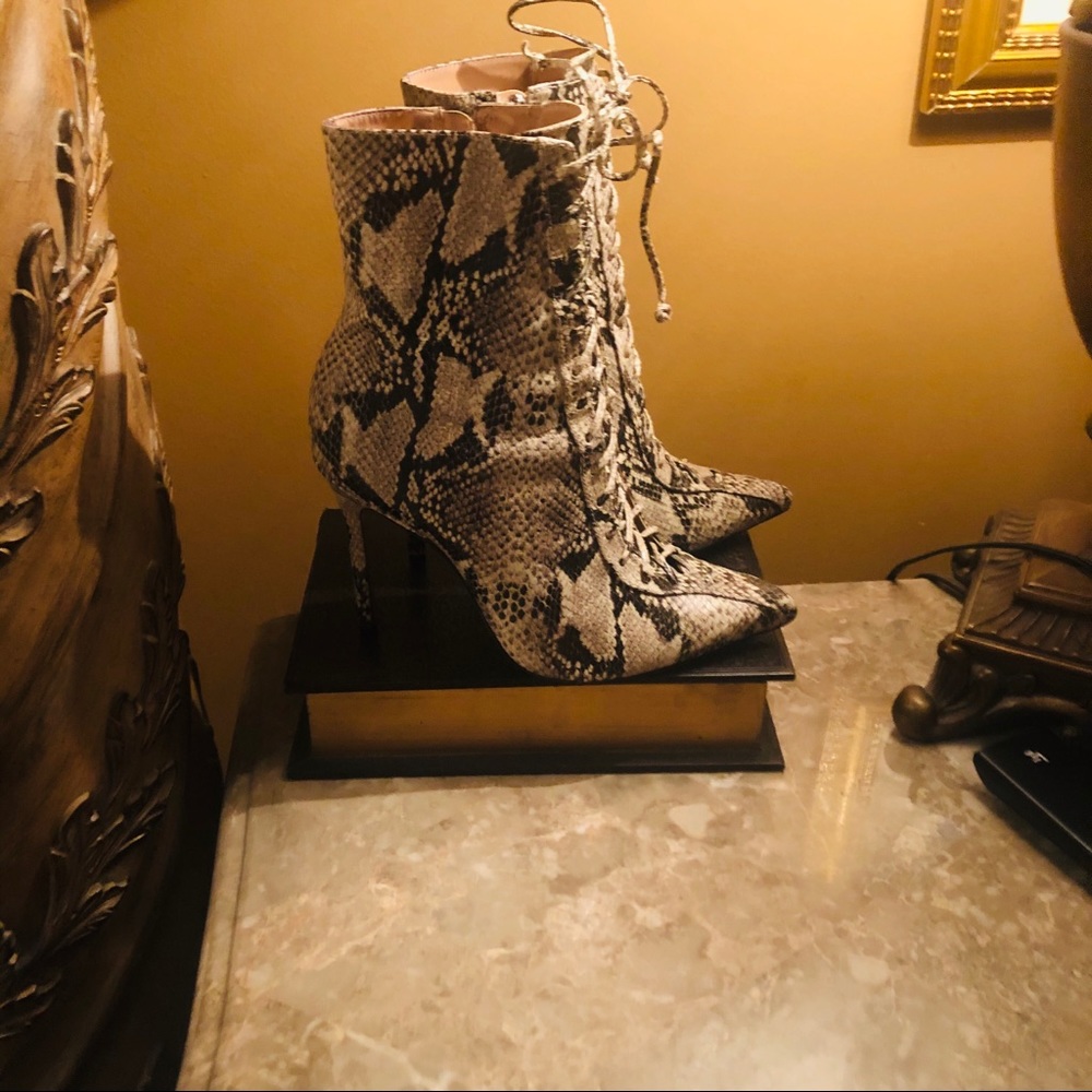 Schutz Python Boots - image 3